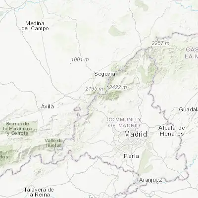 Map showing location of Cercedilla (40.741010, -4.056440)