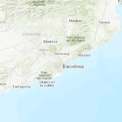 Map showing location of Cerdanyola del Vallès (41.491090, 2.140790)