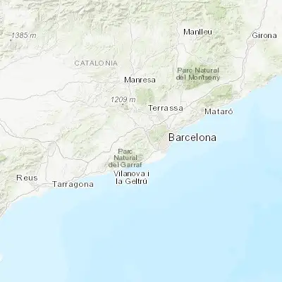 Map showing location of Cervelló (41.395870, 1.959170)