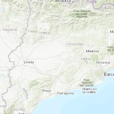 Map showing location of Cervera (41.670030, 1.272100)