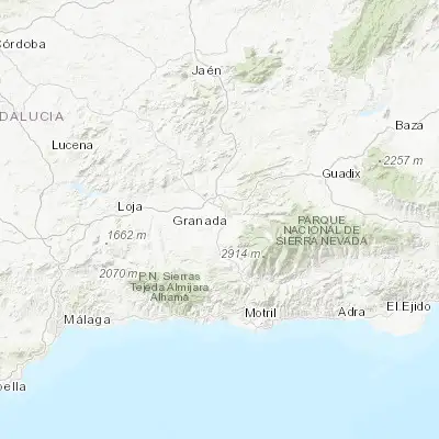 Map showing location of Churriana de la Vega (37.144990, -3.646170)