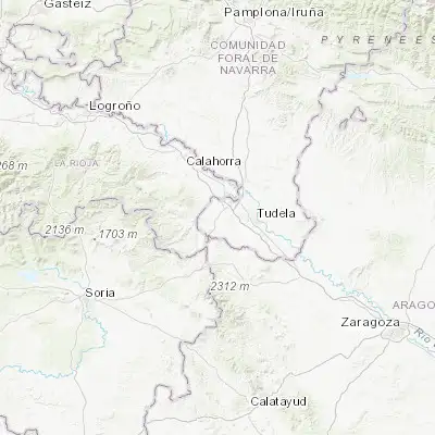 Map showing location of Cintruénigo (42.079370, -1.804580)