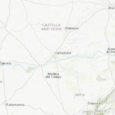 Map showing location of Cistérniga (41.612940, -4.686970)