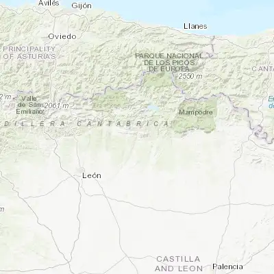 Map showing location of Cistierna (42.803440, -5.126640)