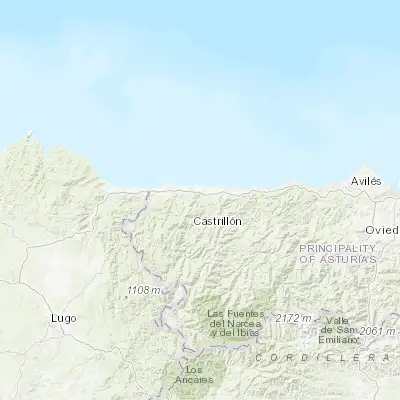 Map showing location of Coaña (43.513920, -6.755270)