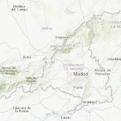 Map showing location of Collado-Villalba (40.635060, -4.004860)