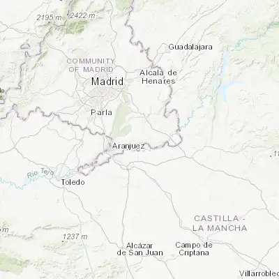Map showing location of Colmenar de Oreja (40.106750, -3.385470)