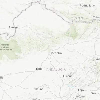 Map showing location of Córdoba (37.891550, -4.772750)