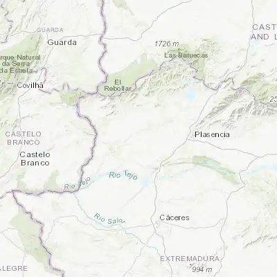 Map showing location of Coria (39.984060, -6.536030)