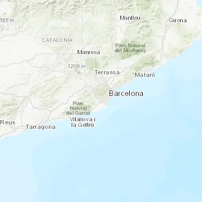 Map showing location of Cornellà de Llobregat (41.350000, 2.083330)