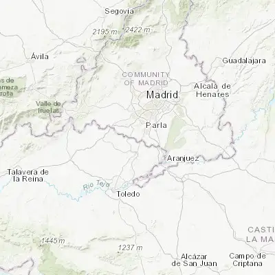 Map showing location of Cubas (40.189000, -3.835260)