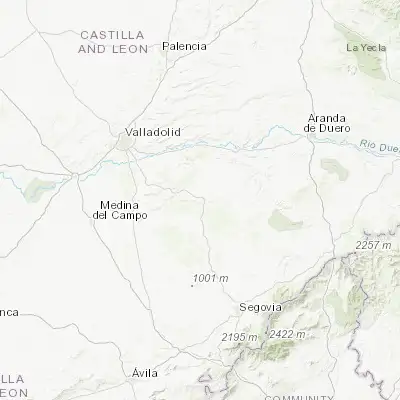 Map showing location of Cuéllar (41.401550, -4.314740)