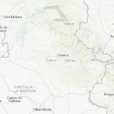Map showing location of Cuenca (40.066670, -2.133330)