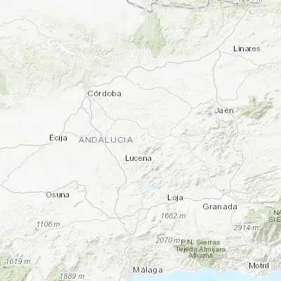 Map showing location of Doña Mencía (37.553460, -4.356020)