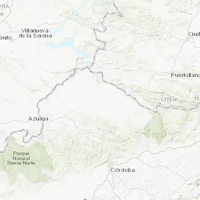 Map showing location of Dos Torres (38.450000, -4.900000)