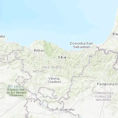 Map showing location of Eibar (43.184930, -2.471580)