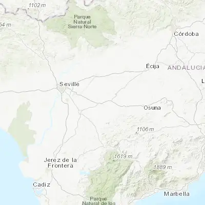 Map showing location of El Arahal (37.262730, -5.545300)
