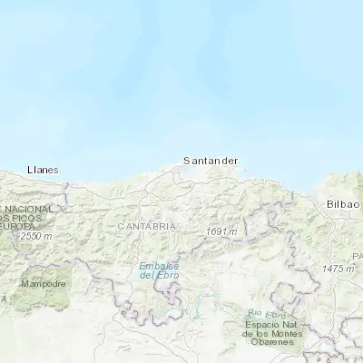 Map showing location of El Astillero (43.400940, -3.820510)