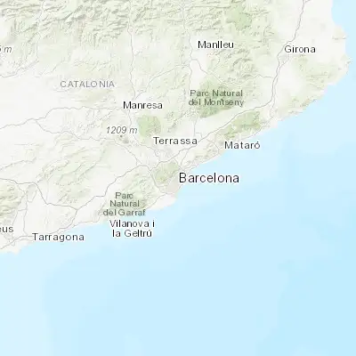 Map showing location of el Baix Guinardó (41.411750, 2.167840)