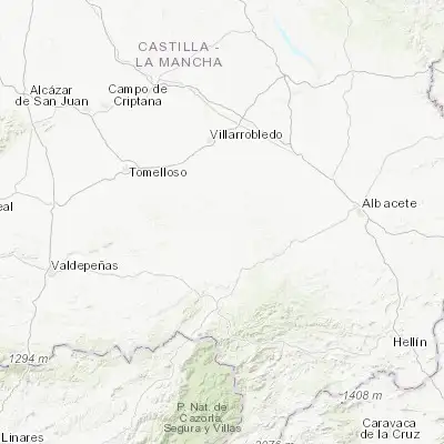 Map showing location of El Bonillo (38.950480, -2.540480)