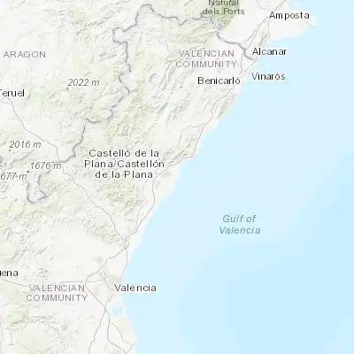 Map showing location of El Grao (39.973580, 0.012840)