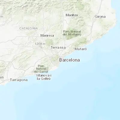 Map showing location of el Guinardó (41.418850, 2.173640)