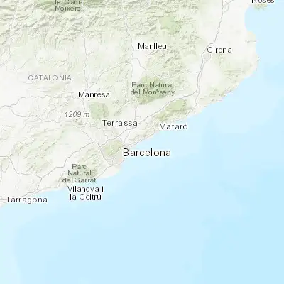 Map showing location of El Masnou (41.479780, 2.318800)