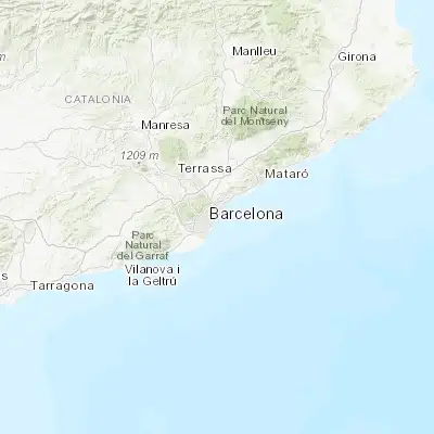 Map showing location of el Poblenou (41.403920, 2.204130)