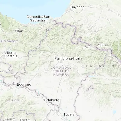 Map showing location of Ermitagaña (42.810840, -1.664090)