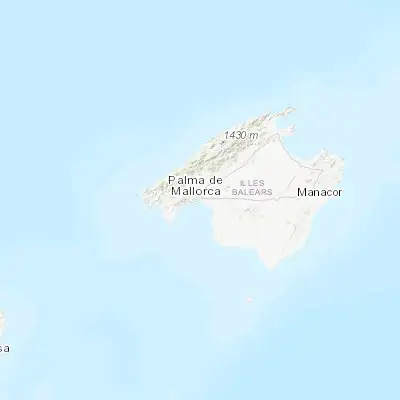 Map showing location of Es Molinar (39.561400, 2.675170)
