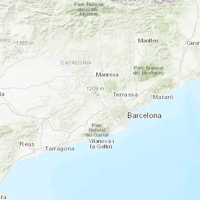 Map showing location of Esparreguera (41.538090, 1.870250)