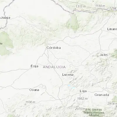 Map showing location of Espejo (37.679800, -4.553550)