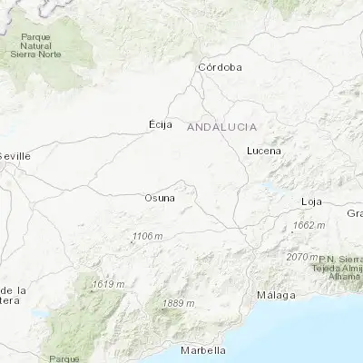 Map showing location of Estepa (37.292630, -4.878960)