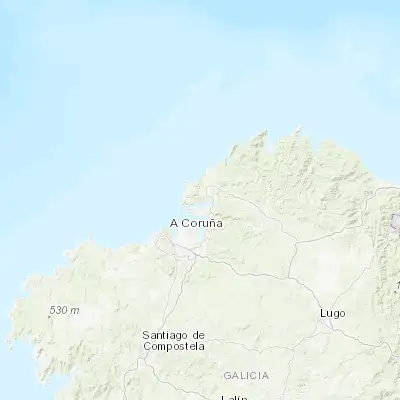 Map showing location of Ferrol (43.484510, -8.232930)