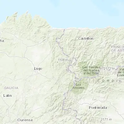 Map showing location of Fonsagrada (43.123980, -7.067900)