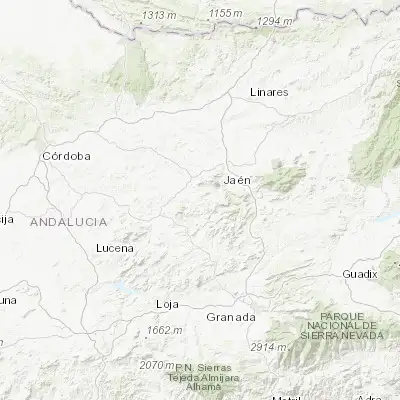 Map showing location of Fuensanta de Martos (37.647560, -3.908460)