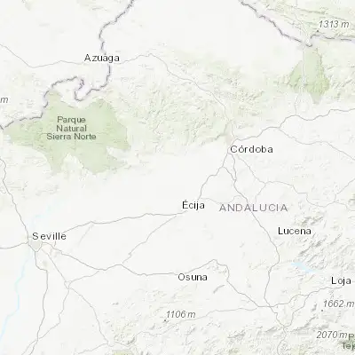 Map showing location of Fuente Palmera (37.704940, -5.099650)