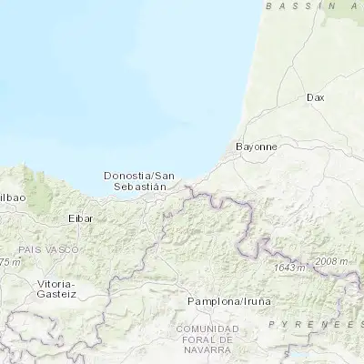 Map showing location of Hondarribia (43.368590, -1.796220)