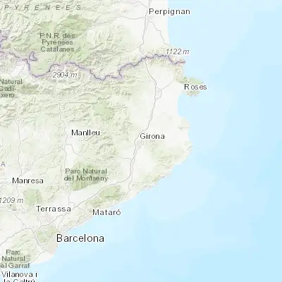 Map showing location of Girona (41.983110, 2.824930)