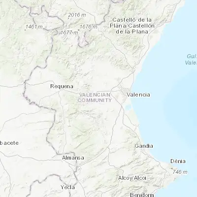 Map showing location of Godelleta (39.416670, -0.683330)