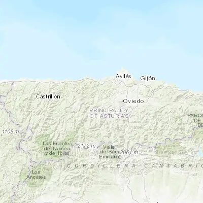 Map showing location of Grado (43.388010, -6.074330)
