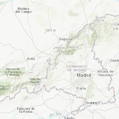 Map showing location of Guadarrama (40.672700, -4.089490)