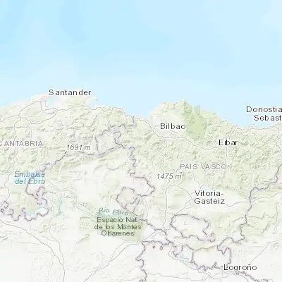 Map showing location of Güeñes (43.212520, -3.094970)