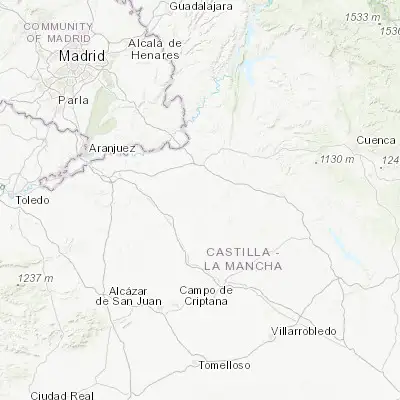 Map showing location of Horcajo de Santiago (39.842210, -2.997240)