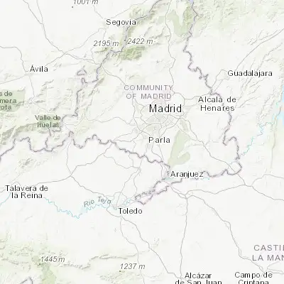 Map showing location of Humanes de Madrid (40.250380, -3.830620)