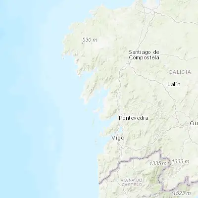 Map showing location of Illa de Arousa (42.563760, -8.872580)