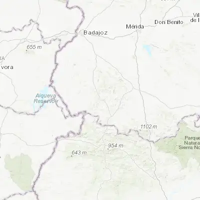 Map showing location of Jerez de los Caballeros (38.320630, -6.772600)