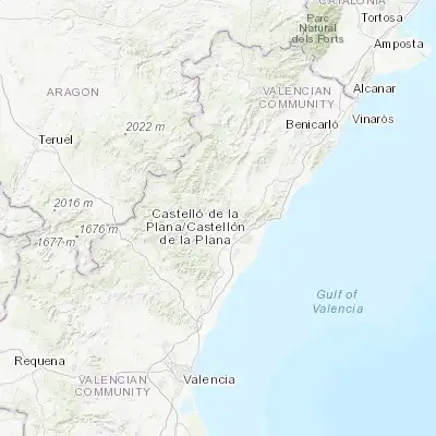 Map showing location of l'Alcora (40.066670, -0.200000)
