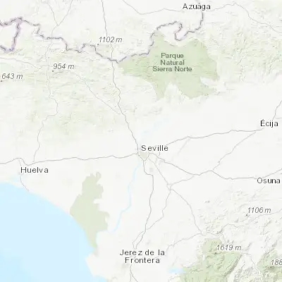 Map showing location of La Algaba (37.463250, -6.011130)