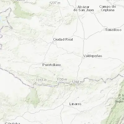Map showing location of La Calzada de Calatrava (38.703390, -3.775610)